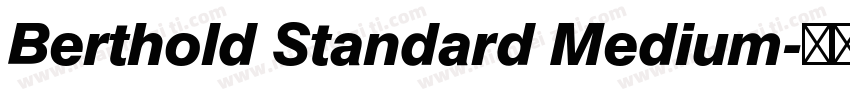 Berthold Standard Medium字体转换